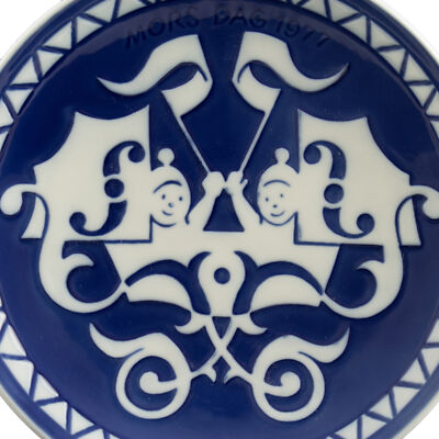 ROYAL COPENHAGEN PIATTO FESTA DELLA MAMMA 1977 ORIGINALE PORCELLANA PRIMA SCELTA