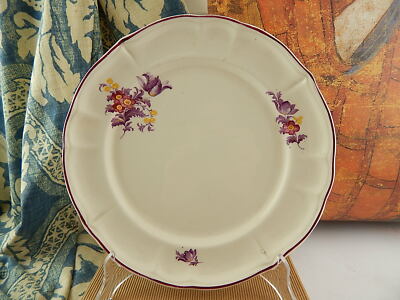 ANTICO PIATTO SOCIETA' CERAMICA ITALIANA LAVENO VERBANUM STONE DECORI VIOLA