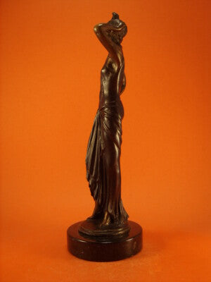ANTICA STATUINA IN BRONZO BALLERINA DI CHARLESTON