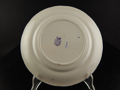 ANTICO PIATTO CERAMICA SARREGUEMINES 1800 LA CORRIDA PASSES DE LA MULETAS