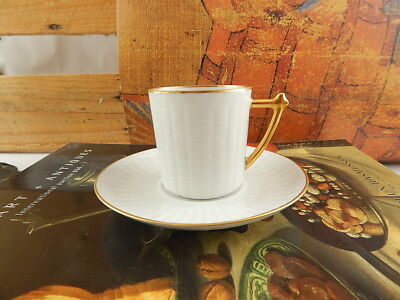 PREZIOSA RARA TAZZINA PORCELLANA BIANCA E ORO COLLEZIONE LIMOGES FIELD HAVILAND