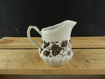 ANTICA LATTIERA CERAMICA OLD CHELSEA GRINDLEY STAMPA A MANO IL GELSO CON LE MORE