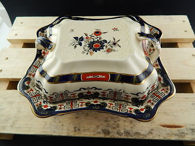 ANTICA PREZIOSA RARA LEGUMIERA PORCELLANA MASON’S WINDSOR PATTERN DIPINTA A MANO