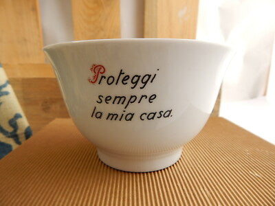 ANTICA SCODELLA TAZZA RICORDO PORCELLANA SANTUARIO DI SAN PANCRAZIO MARTIRE