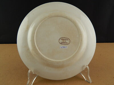 ANTICO RARO PIATTO CERAMICA SCI LAVENO MARCHIO INCUSSO COLLEZIONE GENOVA #4365