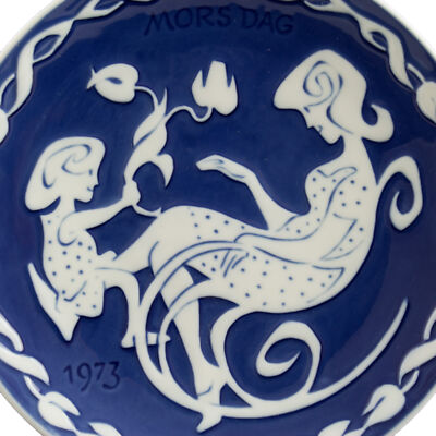 ROYAL COPENHAGEN PIATTO FESTA DELLA MAMMA 1973 ORIGINALE PORCELLANA PRIMA SCELTA