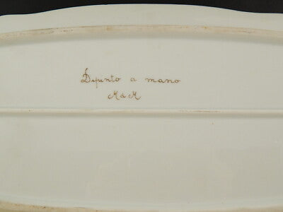 ANTICA PESCIERA PORCELLANA ART NOUVEAU LIBERTY SUISSE LANGENTHAL DIPINTA A MANO