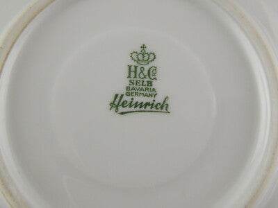 VINTAGE SERVIZIO CAFFÈ PORCELLANA BIANCA HEINRICH &CO SELB BAVARIA CHRISTINE