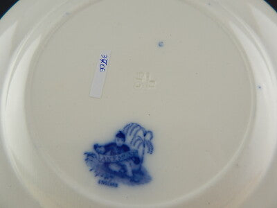 ANTICO RARO PIATTO PORCELLANA MINTON DEL1830 STAFFORDSHIRE DECORO ANEMONE #3706