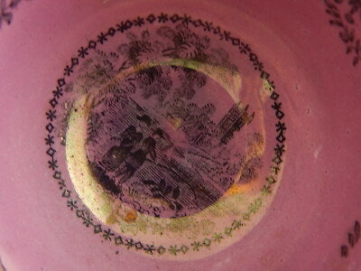 DAVENPORT 1830 ANTICA PREZIOSA POTTERY CERAMICA TAZZA COLLEZIONE LUSTRO DURHAM