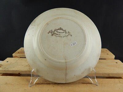 WEDGWOOD&CO CORINTHIA ANTICO RARO PIATTO FONDO CERAMICA FINE 1800 DIFETTO