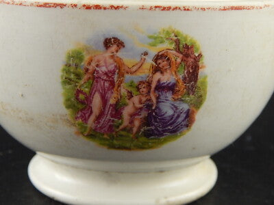 ARTE POVERA ANTICA SCODELLA TAZZA CERAMICA REVELLI LAVENO ANGELICA KAUFFMANN #