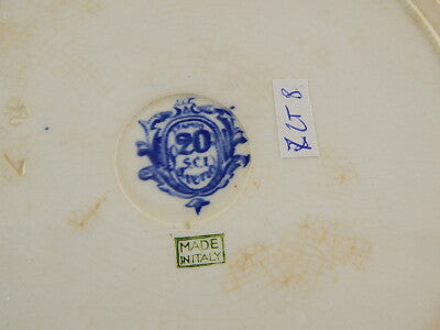 ANTICO PIATTO PIANO SOCIETA' CERAMICA ITALIANA MARCHIO 20 LAVENO VECCHIO MILANO