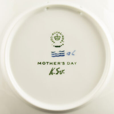 ROYAL COPENHAGEN PIATTO FESTA DELLA MAMMA 1972 ORIGINALE PORCELLANA PRIMA SCELTA