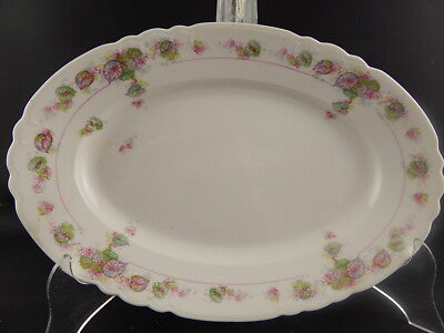 ANTICO VASSOIO O PIATTO PORTATA PORCELLANA GINORI DOCCIA FORMA NAPOLI LIBERTY