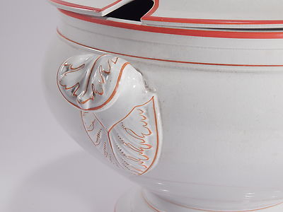 ANTICA ZUPPIERA CENTROTAVOLA PORCELLANA CERAMICA VILLEROY&BOCH METTLACH FINE 800