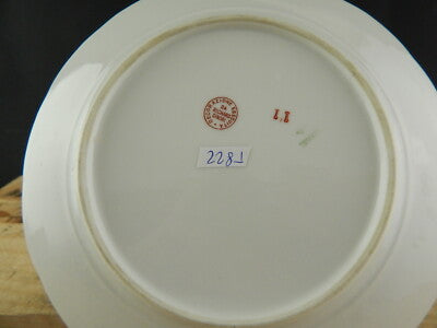 ANTICO PIATTO PORCELLANA GINORI CITTA' REDENTE ZARA 1919 STEMMA REGNO ITALIA