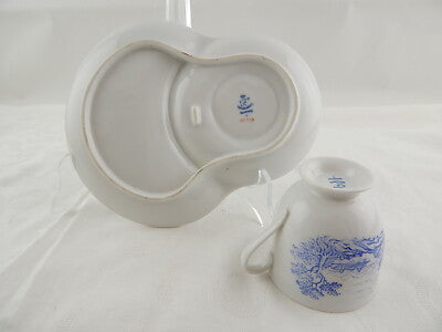 VINTAGE TEA CUP TENNIS SAUCER FURSTENBERG GERMANY TAZZA TE' E PIATTO PORCELLANA