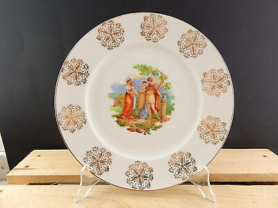 ANTICO PIATTO PORCELLANA HEINRICH SELB BAVARIA DIPINTO DI ANGELICA KAUFFMANN
