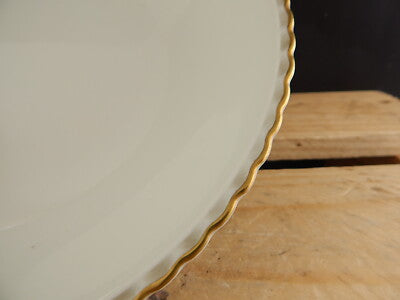 ANTICA 1950 ROCAILLE ALZATA FRUTTIERA PORCELLANA AVORIO ORO WINTERLING BAVARIA