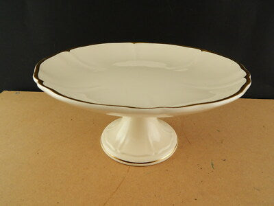 ANTICA ALZATA FRUTTIERA PORCELLANA CERAMICA PROFILO ORO VILLEROY&BOCH METTLACH #