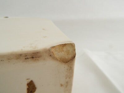 ANTICO RARO PORTA SALE PARETE CERAMICA E DROGHE CERAMICA LOMBARDA ELEFANTINO