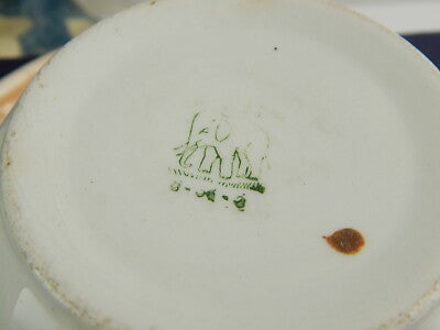 ANTICA TAZZA SCODELLA SET COLAZIONE A KAUFFMANN ELEFANTINO CERAMICA LOMBARDA ‘34