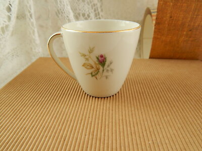 ANTICA TAZZINA CAFFÈ PORCELLANA JOHANN HAVILAND BAVARIA 1937 ROSA CANINA