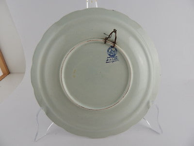 PIATTO DA COLLEZIONE PORCELLANA CERAMICA 1960 DELFTS ROYAL SPHINX MAASTRICHT