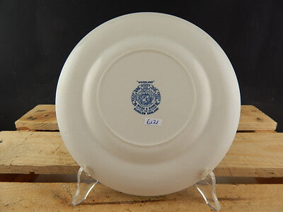 ANTICO PIATTO CERAMICA WOOD&SONS BURSLEM ENOCH1784RALPH1750 WOODLAND BLU