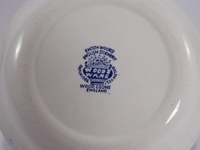 VINTAGE ENOCH WOOD'S ENGLISH SCENERY WOOD&SONS CIOTOLA SEMI PORCELLANA