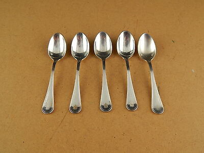 VINTAGE 5 CUCCHIAINI ARGENTATI BAGNO ARGENTO SILVER PLATED SANT'ANDREA CM. 14,5