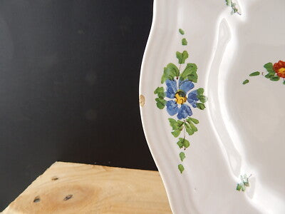 ANTICO 1946 PIATTO PIANO CERAMICA IMOLA TECNICA E DECORO SETTECENTO ITALIANO #11