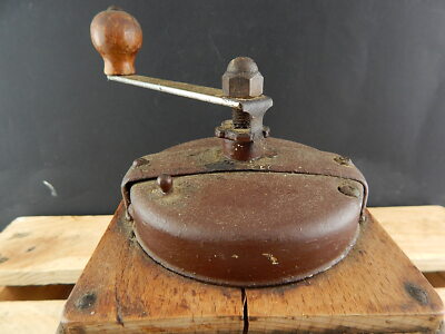 VINTAGE RARO ICONICO MACINA CAFFE' PEUGEOT FRERES LEGNO E LATTA COFFEE GRINDER