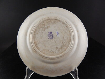 ANTICO PIATTO CERAMICA SARREGUEMINES 1800 LA CORRIDA POSE DE BANDERILLAS