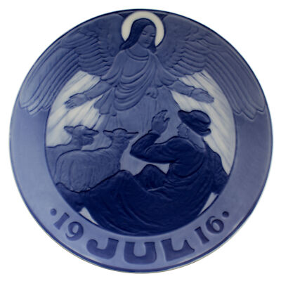 ROYAL COPENHAGEN PIATTO DI NATALE 1916 ORIGINALE PORCELLANA PRIMA SCELTA