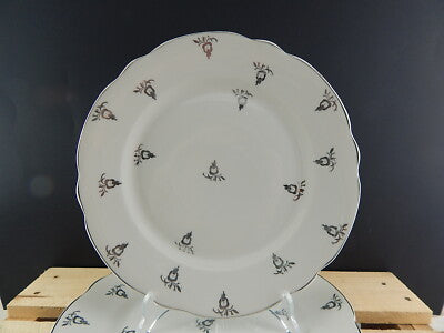 ANTICO DECO SERVIZIO 6 PIATTI PORCELLANA ARGENTO VERBANO LAVENO 1935 ANDLOVITZ