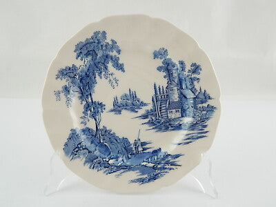 VINTAGE PIATTO PORCELLANA JOHNSON BROS THE OLD MILL INCISIONE A MANO