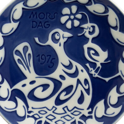 ROYAL COPENHAGEN PIATTO FESTA DELLA MAMMA 1975 ORIGINALE PORCELLANA PRIMA SCELTA