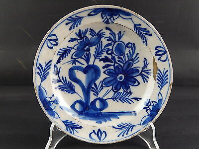 ANTICO PREZIOSO RARISSIMO PIATTO CERAMICA DELFT FINE XVII SECOLO MUSEALE #8150