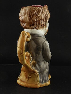 ANTICA BROCCA CARAFFA BARBOTINE CERAMICA D’ONNAING REFORME URGENTE COLLEZIONE