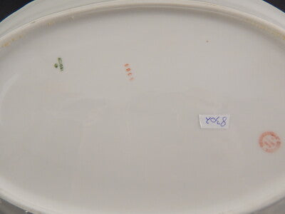 ANTICO VASSOIO O PIATTO PORTATA PORCELLANA GINORI DOCCIA FORMA NAPOLI LIBERTY