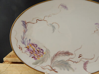 VINTAGE WINTERLING VASSOIO PIATTO OVALE PORTATA PORCELLANA DIPINTO MANO #5330
