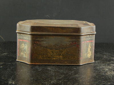 ANTICA RARA SCATOLA LATTA SENATEUR SEFT TORINO PUBBLICITARIO COLLEZIONE 1900