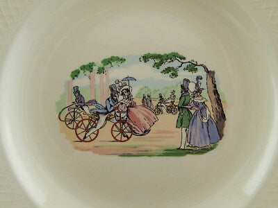 ANTICO RARO PIATTO SEMI PORCELLANA INGLESE OLD BRIDGE EARTHENWARE COLLEZIONE 265