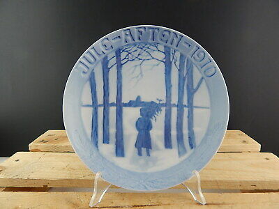 ANTICO BUCKA & NISSEN PIATTO NATALE 1910 PORCELLANA COLLEZIONE CHRISTMAS PLATE