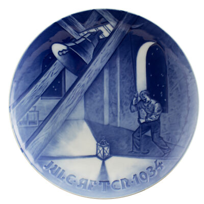 ROYAL COPENHAGEN BING&GRONDAHL PIATTO DI NATALE 1934 ORIGINALE PORCELLANA PRIMA