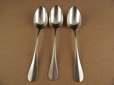 3 CUCCHIAI ARGENTATI CHRISTOFLE METAL BLANC MODELLO BAGUETTE FIDELIO PRIMO 900
