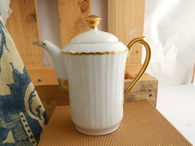 ANTICO SET CAFFETTIERA LATTIERA ZUCCHERIERA PORCELLANA GEBRUDER SCHOENAU SWAINE