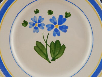 ARTE POVERA RARO ANTICO AUTENTICO PIATTO CERAMICA MONDOVI' DIPINTO A MANO